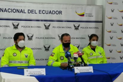 Policías informaron sobre la liberación del secuestrado.