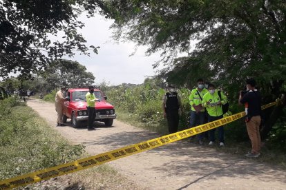 Dentro de la cabina de este vehículo estaban las víctimas.