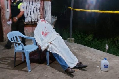 Luis Rodolfo Vera Mejía quedó sin vida sentado en una silla.