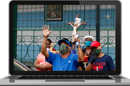 En 2020 los actos de Semana Santa también fueron virtuales debido a la pandemia.