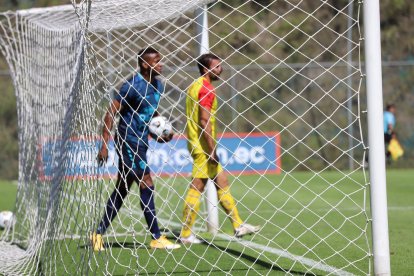 Michael Estrada anotó el tanto para Ecuador, en el amistoso ante Aucas.