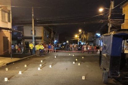 En las calles 46 y Oriente ocurrió uno de los crímenes registrados en Guayaquil.