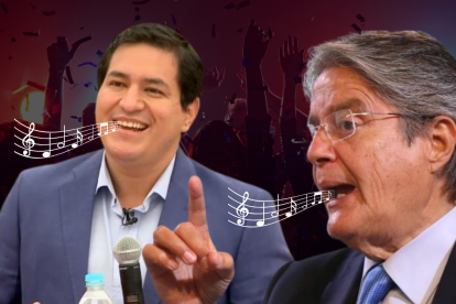 Andrés Aruaz y Guillermo Lasso se dedican letras en redes sociales.