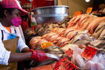 La venta de peces y otros mariscos no se detiene