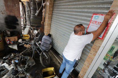 Operativo policial en talleres para motos en el sector de Monte Sinaí