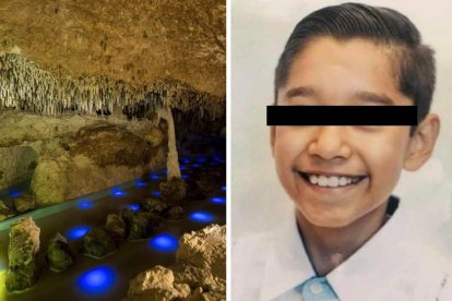 El parque donde ocurrió la tragedia. A la derecha, la víctima.