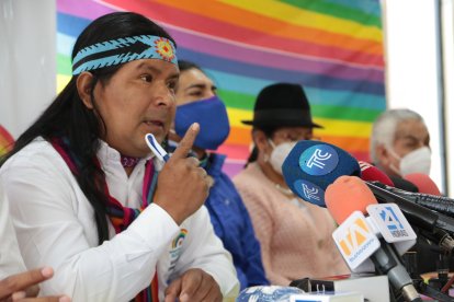 Marlon Santi hizo el anuncio en la capital.