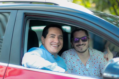 Arauz y el mediático youtuber.