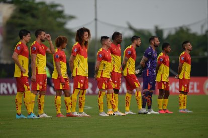 Gran parte de la plantilla de Aucas se encuentra afectada por el coronavirus.