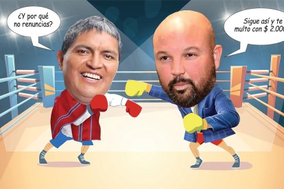 La pelea del 2021, Luis Chango por Mushuc Runa y Miguel Ángel Loor por LigaPro.