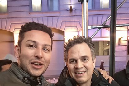 El actor quiteño ha interactuando con figuras como Mark Ruffalo, quien interpretó a Hulk, en ‘Avengers’.
