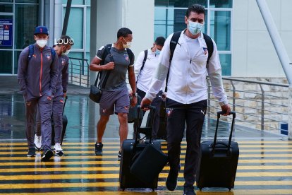 Los albos viajaron hacia Chile para enfrentar a Unión La Calera por la Copa Libertadores.