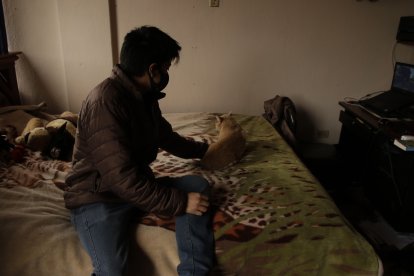 El joven tuvo una experiencia paranormal en su domicilio.