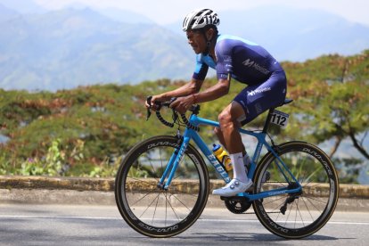 Segundo Navarrete, líder del Movistar Team Ecuador, lidera la tropa ecuatoriana en la Vuelta a Colombia.