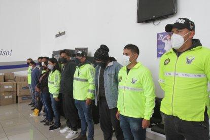 Algunos de los detenidos tienen antecedentes penales por robo.