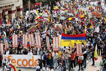 Las manifestaciones en Colombia iniciaron tras la ahora derogada reforma tributaria.