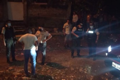 Las pericias se hicieron en el sector de Santa Cruz, en Esmeraldas.