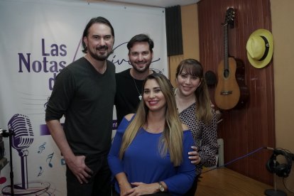 Los hermanos Parra durante los ensayos para el concierto.