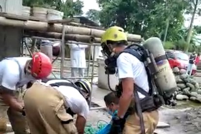 Los bomberos los rescataron, pero ya era demasiado tarde.