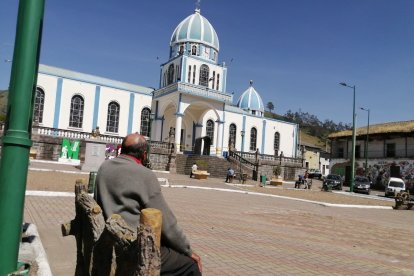 Con estilo colonial, la iglesia matriz de Mocha es uno de los principales atractivos de la ciudad.