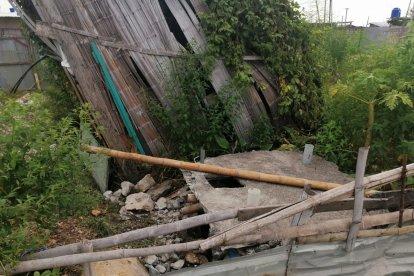 En este lugar fue encontrada la víctima.