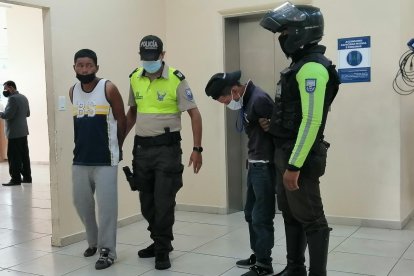 Los sospechosos fueron trasladados a la Unidad Judicial de Flagrancia.