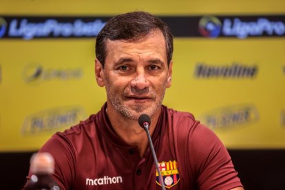 Fabián Bustos, entrenador de Barcelona que sueña en Libertadores 2021 y 2022.