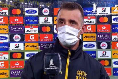 Damián Díaz, habló de la clasificación a octavos en Copa Libertadores.