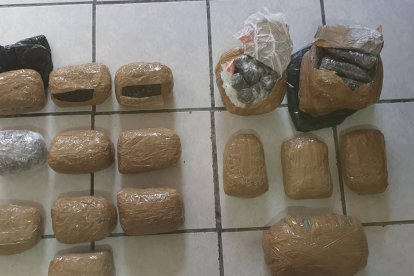 La droga encontrada estaba abandonada.