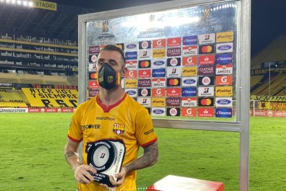 Damián Díaz se llevó el premio al mejor jugador del partido.