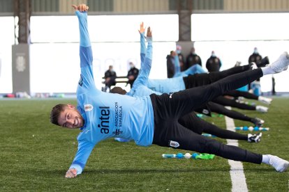 Federico Valverde de Uruguay, durante un entrenamiento de la selección en el Complejo Celeste en las afueras de Montevideo.