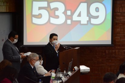 Luego de la lectura del informe, Marcelo Hallo dijo desistir del proceso.