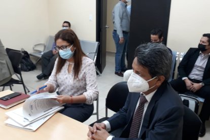 La audiencia concluyó esta tarde , en la fiscalía adjunta al cuartel modelo, en el norte de Guayaquil.