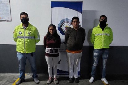 Agentes de la Dinased detuvieron a los presuntos responsables.