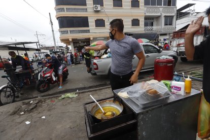 Alexis Loor mostró el sitio en el que fue atado el sospechoso.
