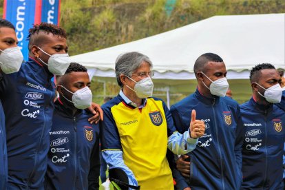 El presidente Guillermo Lasso visitó a la Tricolor.