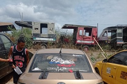 Uno de los autos retenidos por inconsistencias en su documentación.