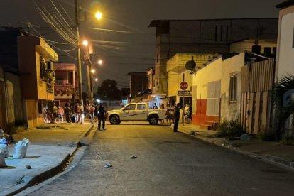 En este sector fueron baleados dos adolescentes.