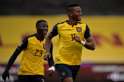 Michel Estrada suma tres goles con la selección ecuatoriana, en las eliminatorias a Catar 2022.