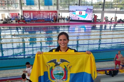 María Verónica Córdova alcanzó la medalla de bronce, en la modalidad Dinámica Bialetas, en el Mundial de Buceo Libre