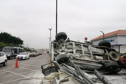 Se registró un accidente de tránsito en Guayaquil.