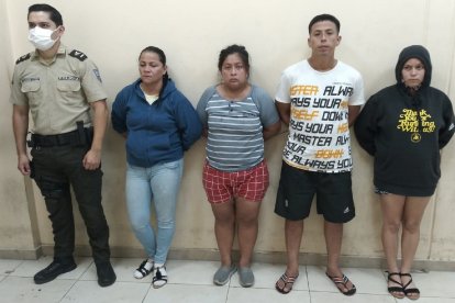 Las personas detenidas fueron llevadas a la Unidad Judicial de Flagrancia.