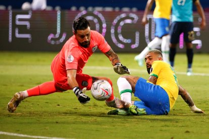 Hernán Galíndez espera ser titular en el duelo entre Ecuador y Argentina, por los cuartos de final de la Copa América.