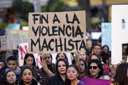 Protestas contra la violencia machista son recurrentes en Argentina.