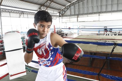 El guayaquileño representa al club Boxeo Puro, de la Floresta, sur  de Guayaquil.