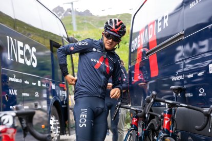 Richard Carapaz aprovechó el día de descanso del Tour de Francia para entrenar y preparar la estrategia para las 12 etapas que restan.