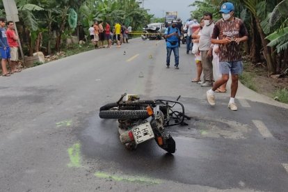En uno de los choques, en el cantón Pasaje, pereció Fernando Gómez.