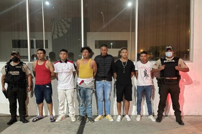 Los individuos fueron trasladados a la Unidad Judicial de Flagrancia, del sur de la ciudad.