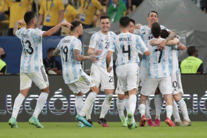 Toda la fiesta de Argentina en el Maracaná.