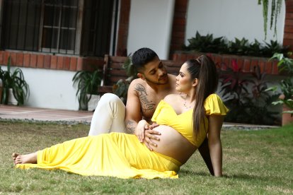 David acompañará a su novia durante el parto. Dice no tenerle miedo a la sangre.